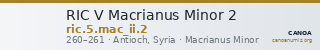 RIC V Macrianus Minor 2 — CANOA