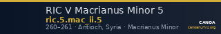 RIC V Macrianus Minor 5 — CANOA