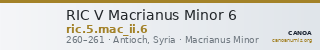 RIC V Macrianus Minor 6 — CANOA
