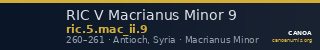 RIC V Macrianus Minor 9 — CANOA