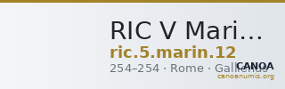 RIC V Mariniana 12 — CANOA