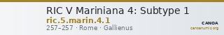 RIC V Mariniana 4: Subtype 1 — CANOA