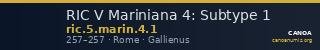 RIC V Mariniana 4: Subtype 1 — CANOA