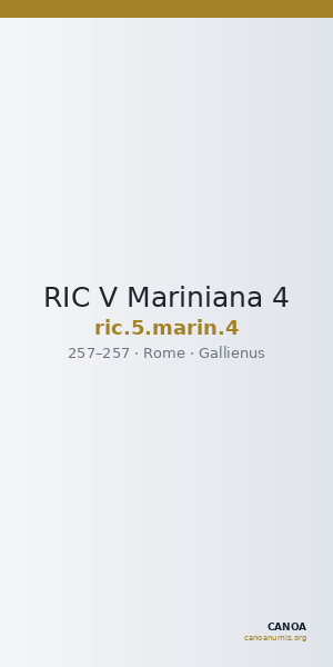 RIC V Mariniana 4 — CANOA