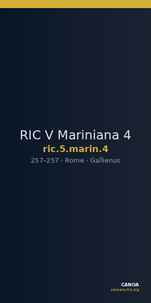 RIC V Mariniana 4 — CANOA