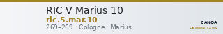 RIC V Marius 10 — CANOA