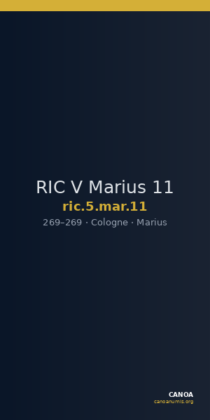 RIC V Marius 11 — CANOA