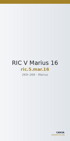 RIC V Marius 16 — CANOA