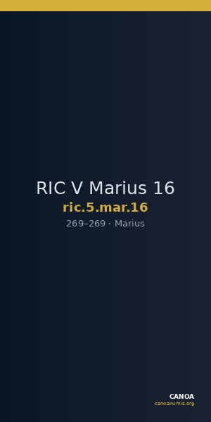 RIC V Marius 16 — CANOA
