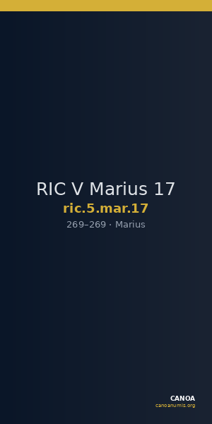 RIC V Marius 17 — CANOA