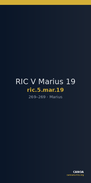 RIC V Marius 19 — CANOA