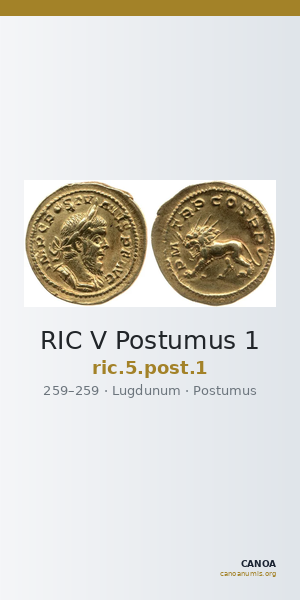 RIC V Postumus 1 — CANOA