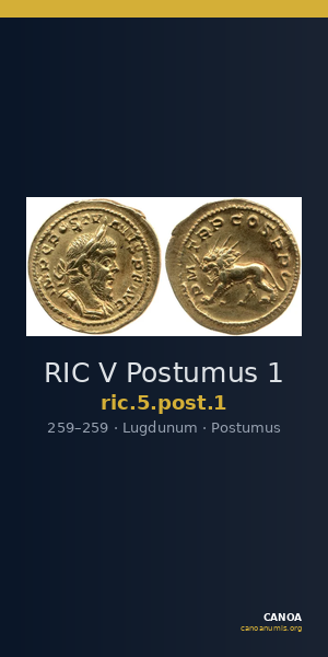 RIC V Postumus 1 — CANOA