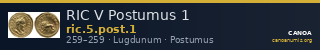 RIC V Postumus 1 — CANOA