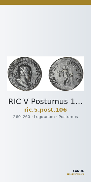 RIC V Postumus 106 — CANOA