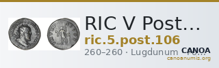 RIC V Postumus 106 — CANOA