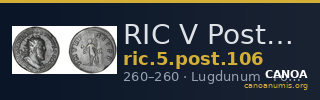 RIC V Postumus 106 — CANOA
