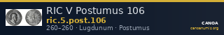 RIC V Postumus 106 — CANOA
