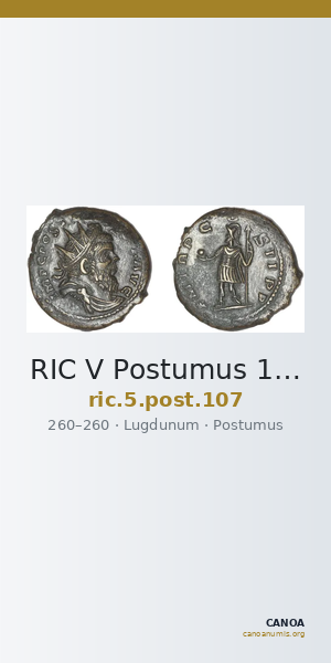 RIC V Postumus 107 — CANOA