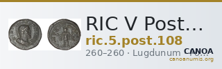 RIC V Postumus 108 — CANOA
