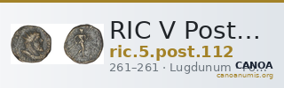 RIC V Postumus 112 — CANOA
