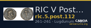 RIC V Postumus 112 — CANOA