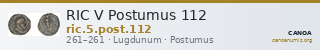 RIC V Postumus 112 — CANOA