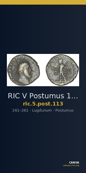 RIC V Postumus 113 — CANOA