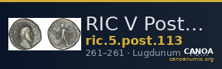 RIC V Postumus 113 — CANOA