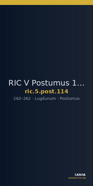 RIC V Postumus 114 — CANOA