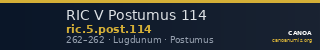 RIC V Postumus 114 — CANOA