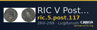 RIC V Postumus 117 — CANOA