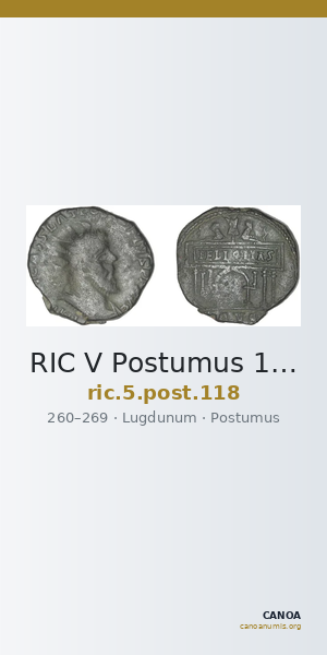 RIC V Postumus 118 — CANOA