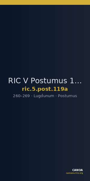 RIC V Postumus 119a — CANOA