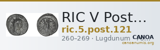 RIC V Postumus 121 — CANOA