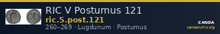 RIC V Postumus 121 — CANOA