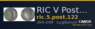 RIC V Postumus 122 — CANOA