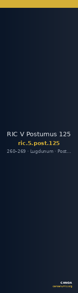 RIC V Postumus 125 — CANOA