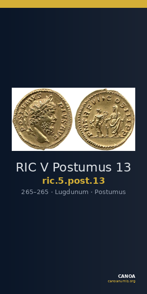 RIC V Postumus 13 — CANOA