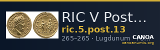 RIC V Postumus 13 — CANOA
