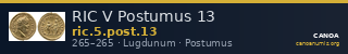 RIC V Postumus 13 — CANOA
