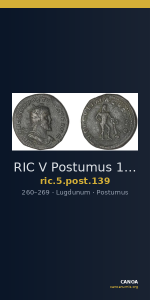 RIC V Postumus 139 — CANOA