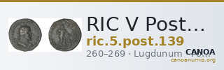 RIC V Postumus 139 — CANOA