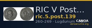 RIC V Postumus 139 — CANOA
