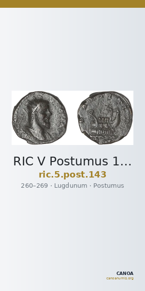 RIC V Postumus 143 — CANOA