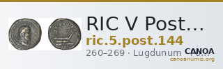 RIC V Postumus 144 — CANOA