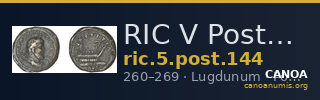 RIC V Postumus 144 — CANOA