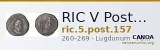 RIC V Postumus 157 — CANOA