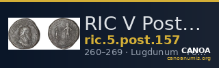 RIC V Postumus 157 — CANOA