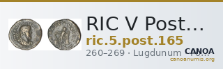 RIC V Postumus 165 — CANOA